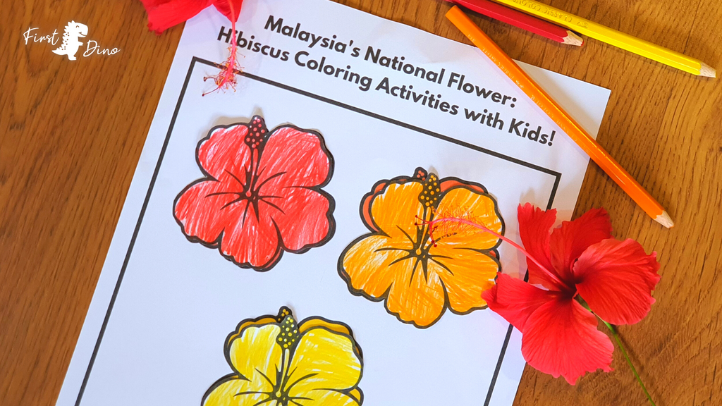 Malaysia's National Flower: Hibiscus Coloring Activities with Kids!